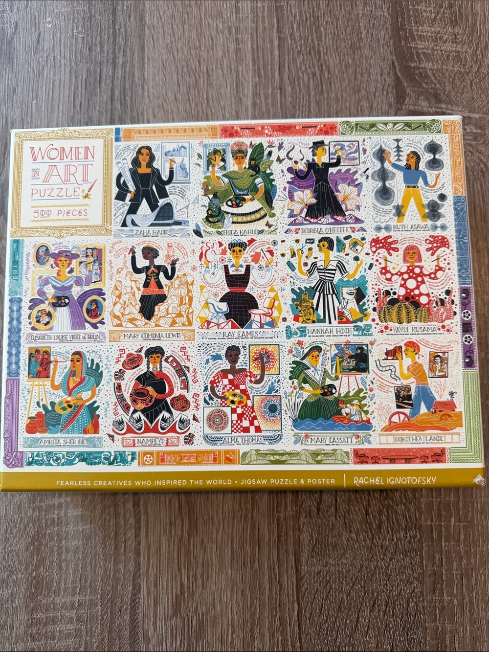 Women in Art Puzzle 500 Piece Jigsaw Puzzle with Poster